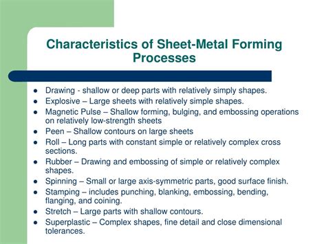 sheet metal forming processes and applications ppt|sheet metal forming process pdf.